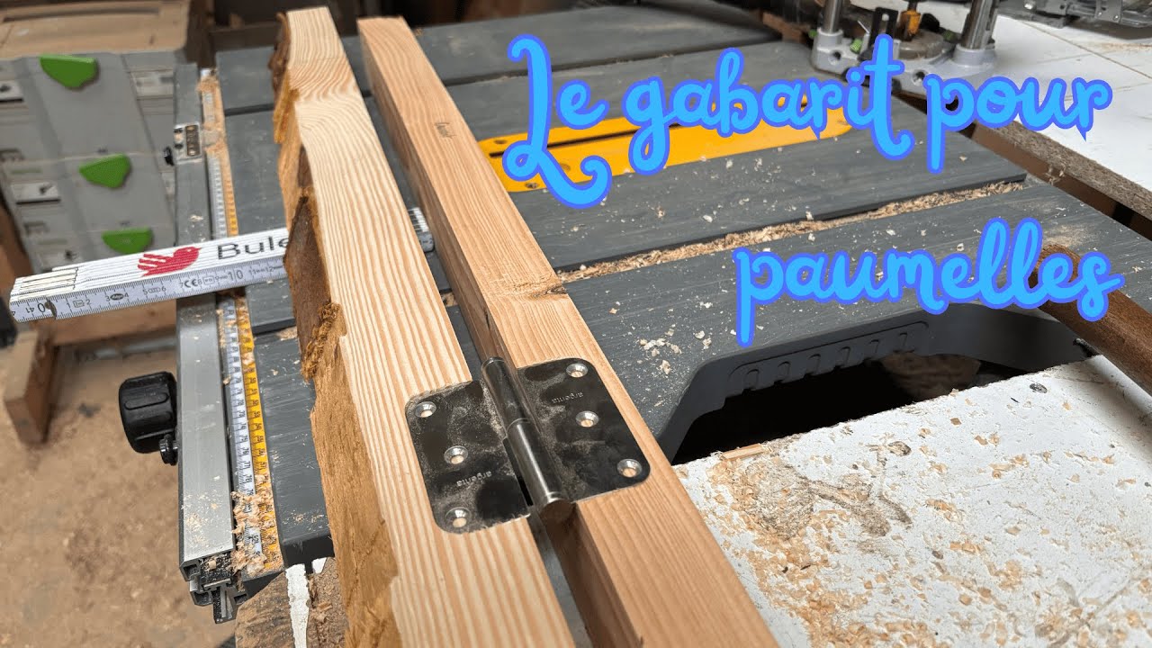 Réalisation d'un gabarit pour l'entaillage de paumelles 🚪