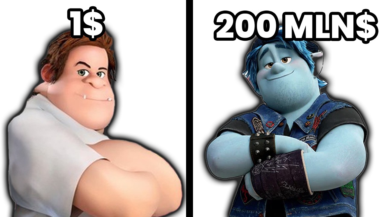 $1 MLN VS $200 000 000 Animacja Pixara