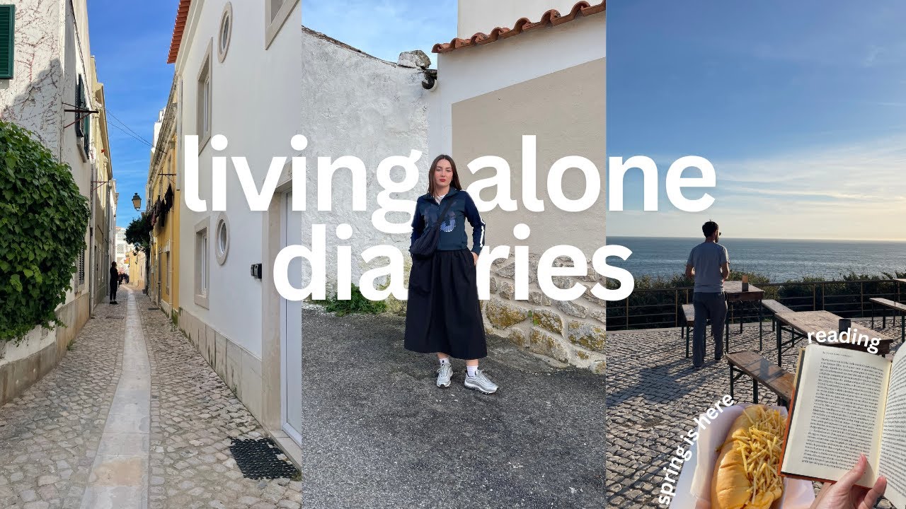 living alone | spring days, running, reading & work