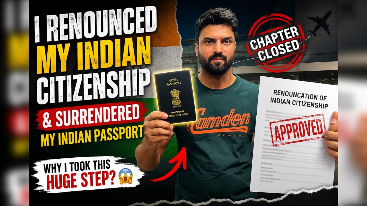 Finally! Indian Citizenship Renounce Kar Di 🇮🇳| Indian Passport Cancel Hokar Aa Gaya 