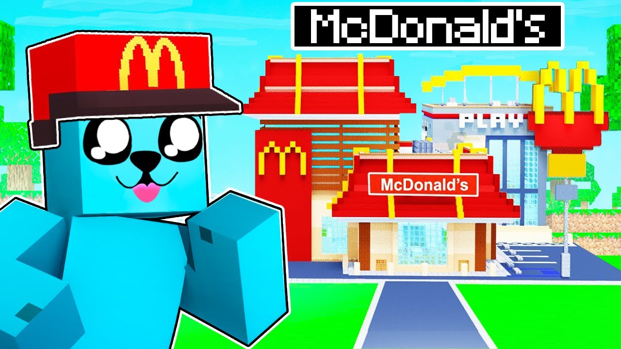 BUDUJE NAJLEPSZY McDonald's w Minecraft 🍟🍔