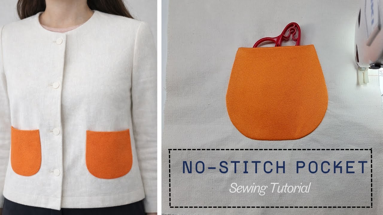 Простой урок шитья | Карман без швов | Thao Sewing