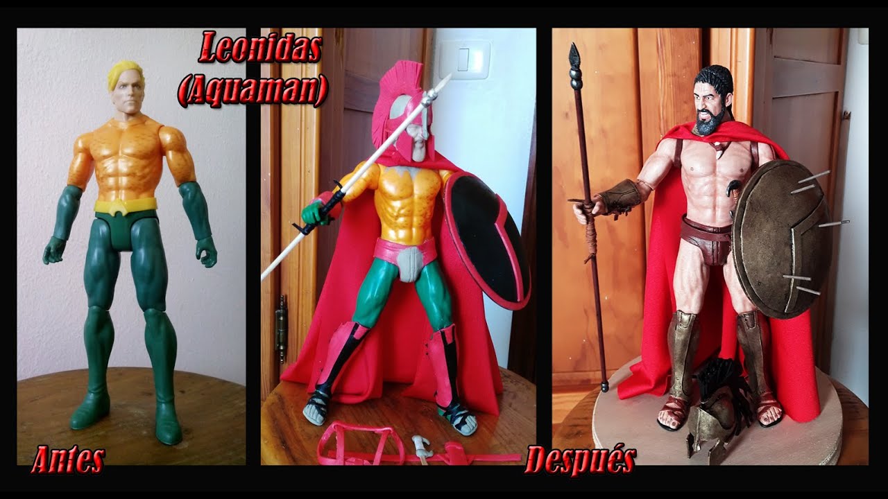 Leonidas Custom (base Aquaman-Mattel).Cabeza Aliexpress