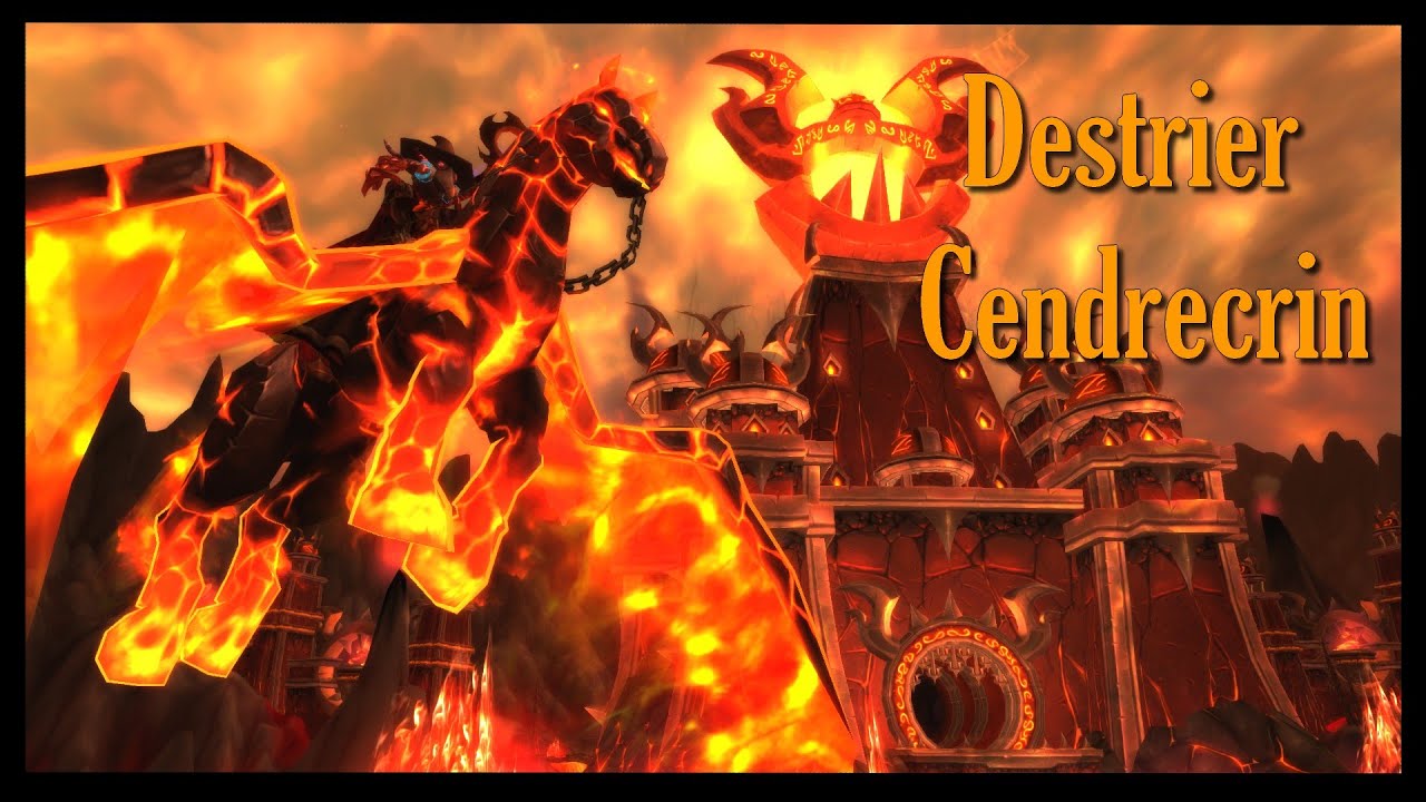 Destrier cendrecrin - Elite monture wow (Cindermane Charge)