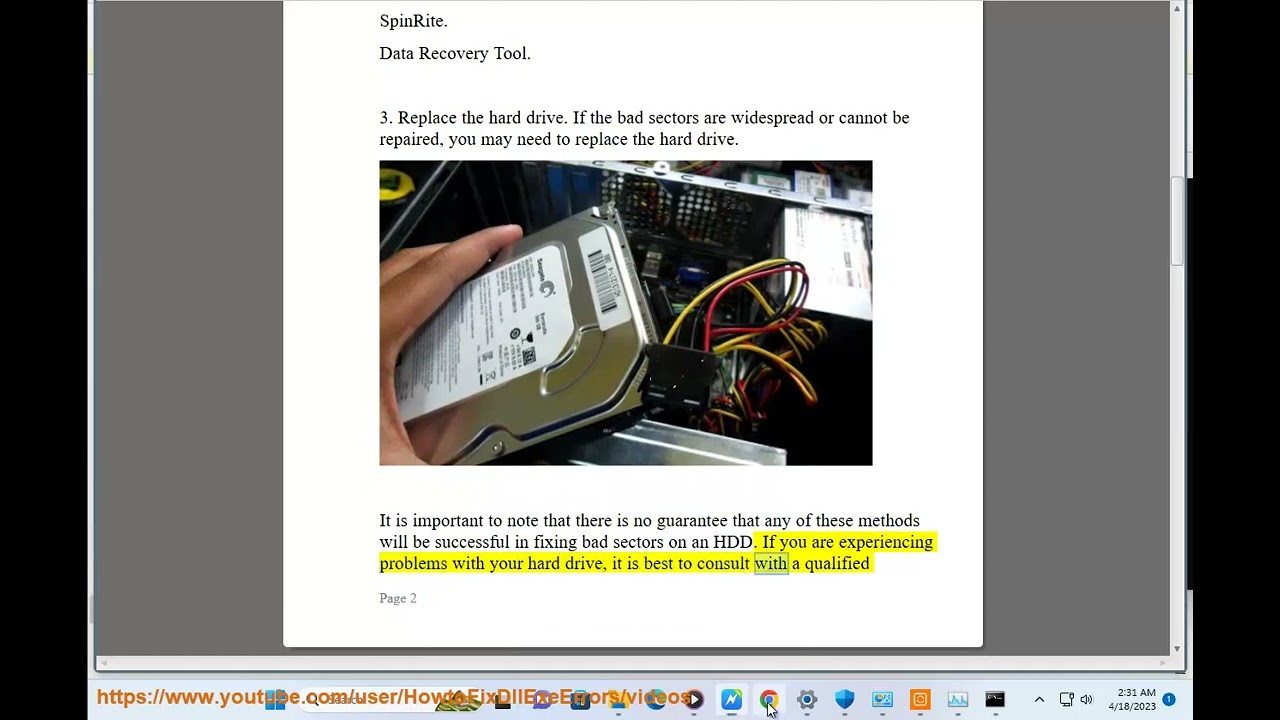 Fix HDD bad sectors on Windows & Mac