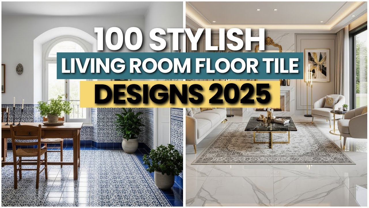100 Stylish Living Room Floor Tiles Designs 2025 | Porcelain & Ceramic Home flooring design Ideas