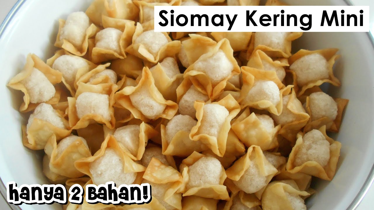 RESEP SIOMAY KERING MINI (Cimol Pangsit) - Garing Renyah dan Gurih!