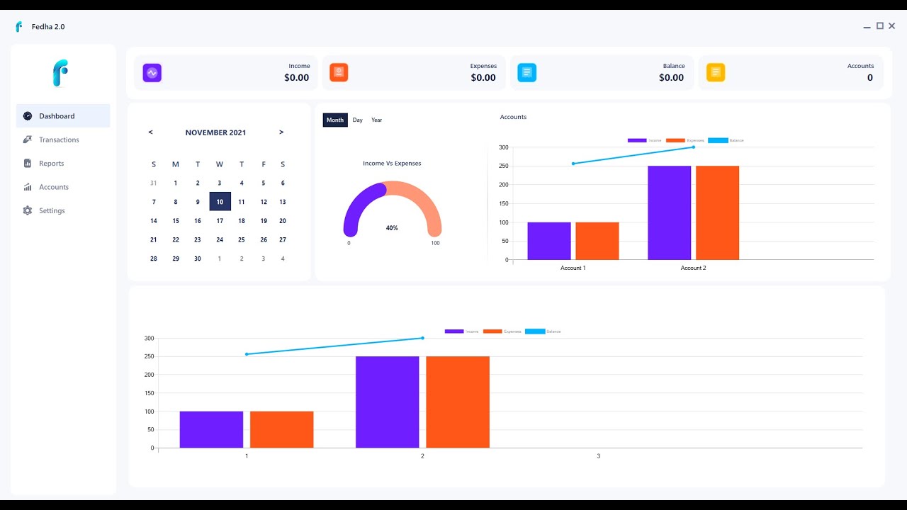 C# -  Full Modern Income/Expense Tracker using MySQL + Kimtoo Toolkit + Bunifu UI