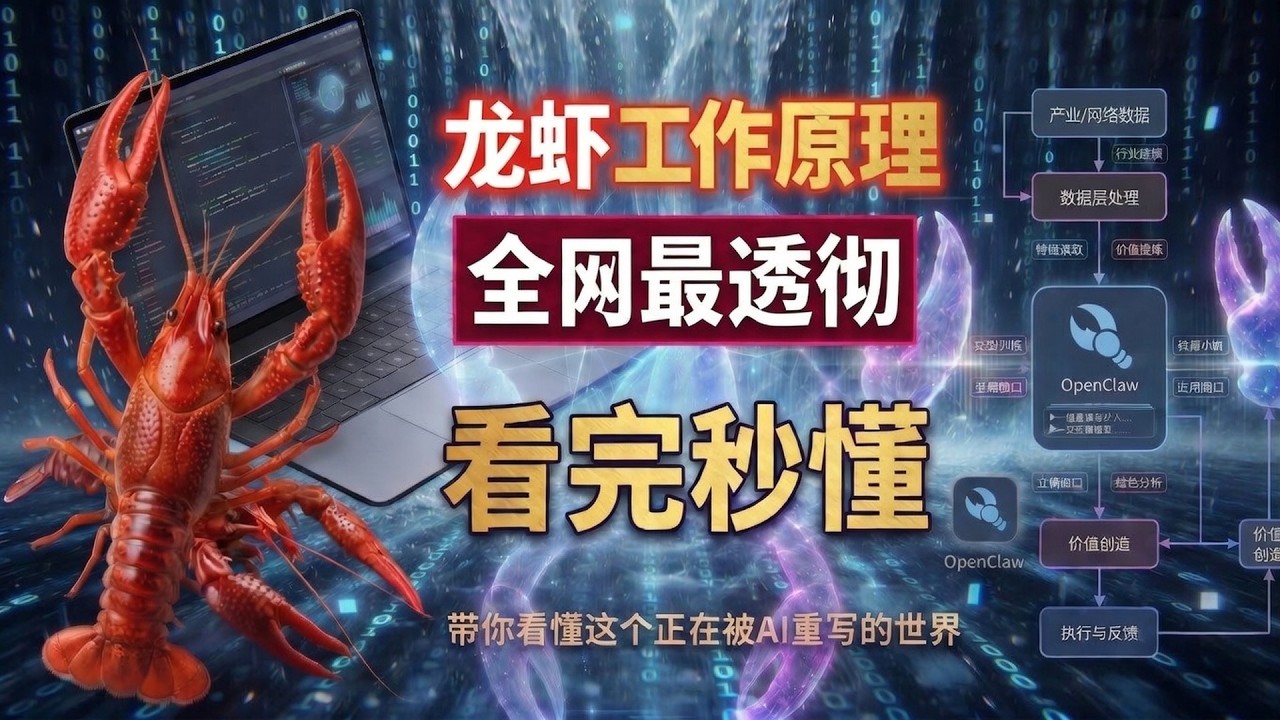 全网最透彻龙虾工作原理，看完秒懂！