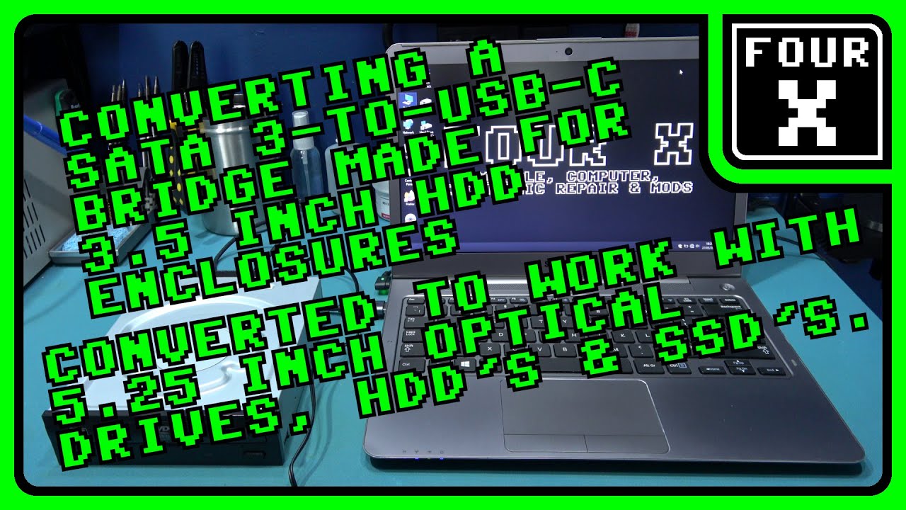 Преобразование моста SATA3-USB-C, созданного для корпуса 3,5 HDD, для работы с оптическими привод...