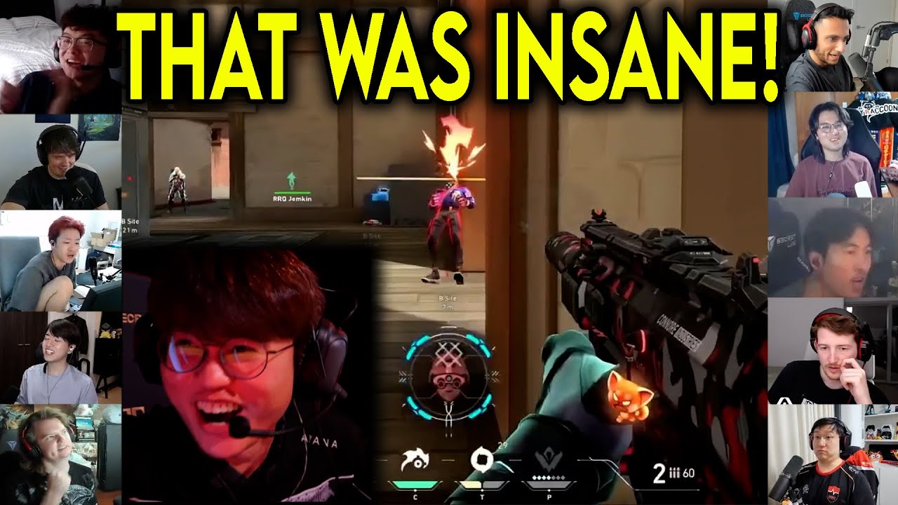 Valorant Streamers Reacts To RRQ crazyguy Insane ACE Against T1 In VCT