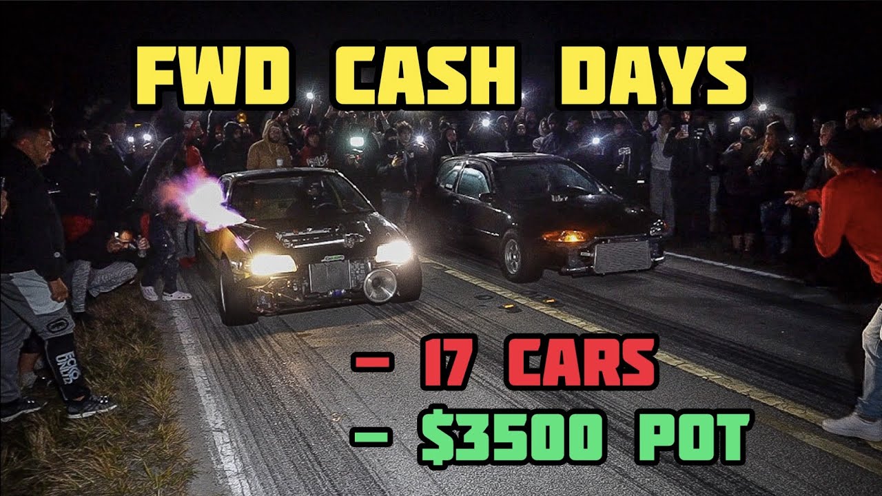 FWD CASH DAYS! MEXICO STREETS | $3500 POT | NITROUS K20 CRX, ALL MOTOR J32 EG HATCH, & MORE