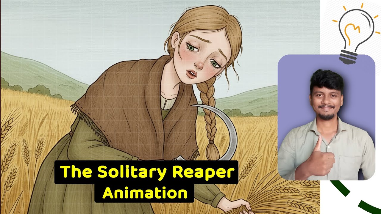 The Solitary Reaper Animation Story Class 10| Class 10 story English Chapter | Dingar Sir