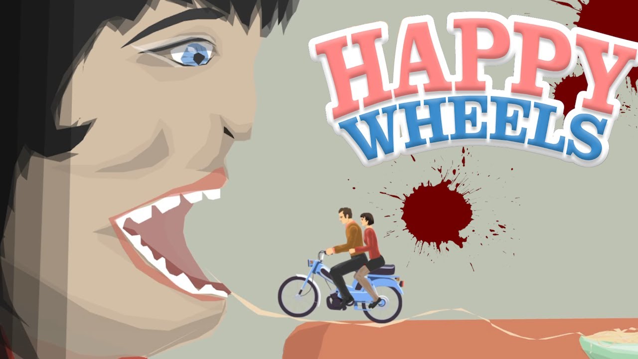 ダッシュで顔面に突っ込んで食べられた結果…【Happy Wheels】