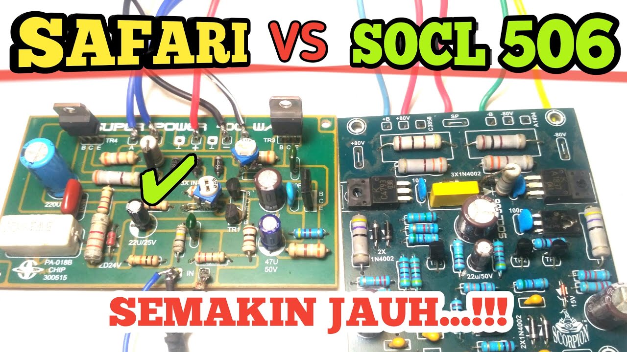 Test karakter driver power SAFARI 400 WATT VS SOCL 506