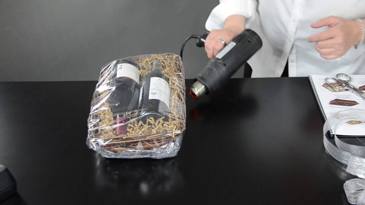How To: Use a Shrink Cap for a Flat Gift Basket | Pioneer Imports & Wholesale