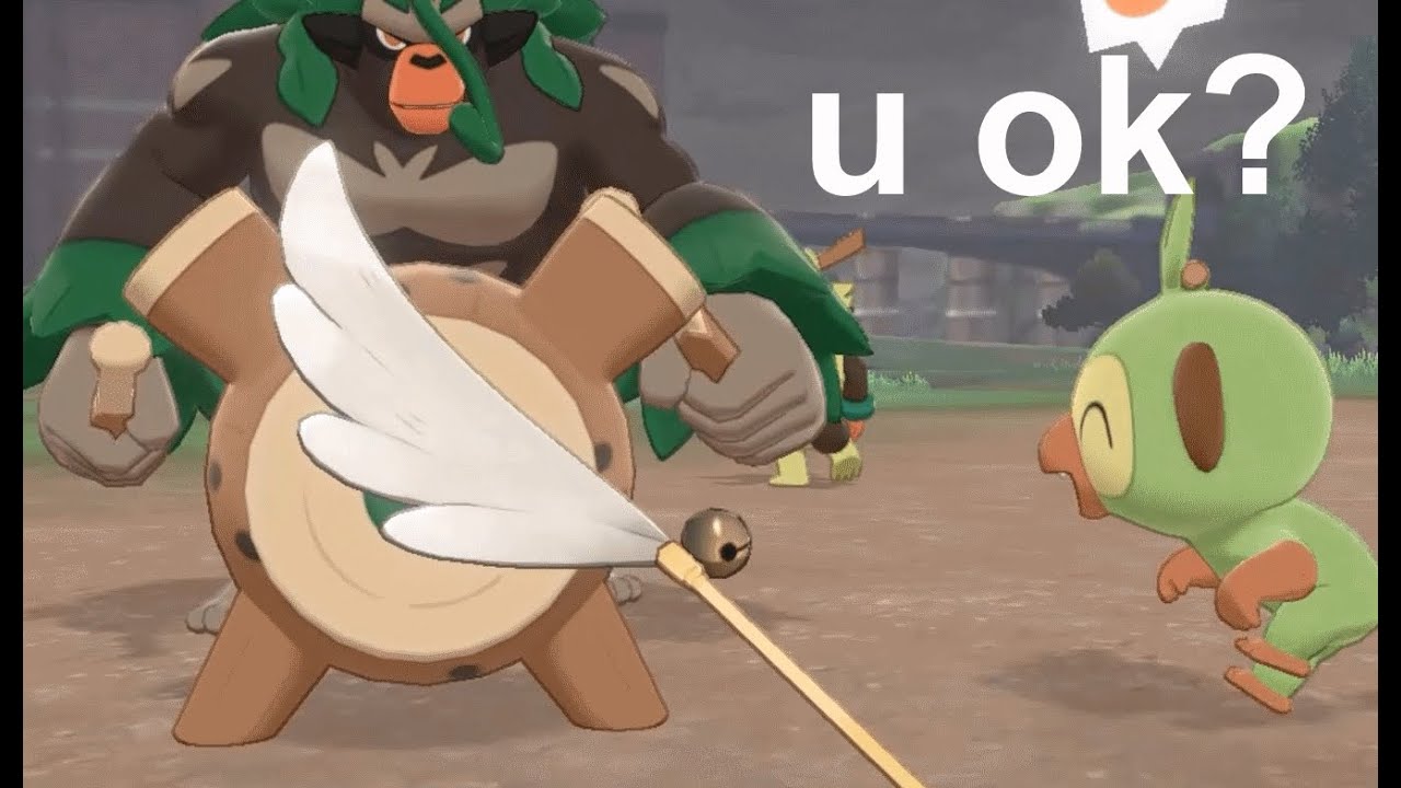 pokemon camp but its the grookey evolution line