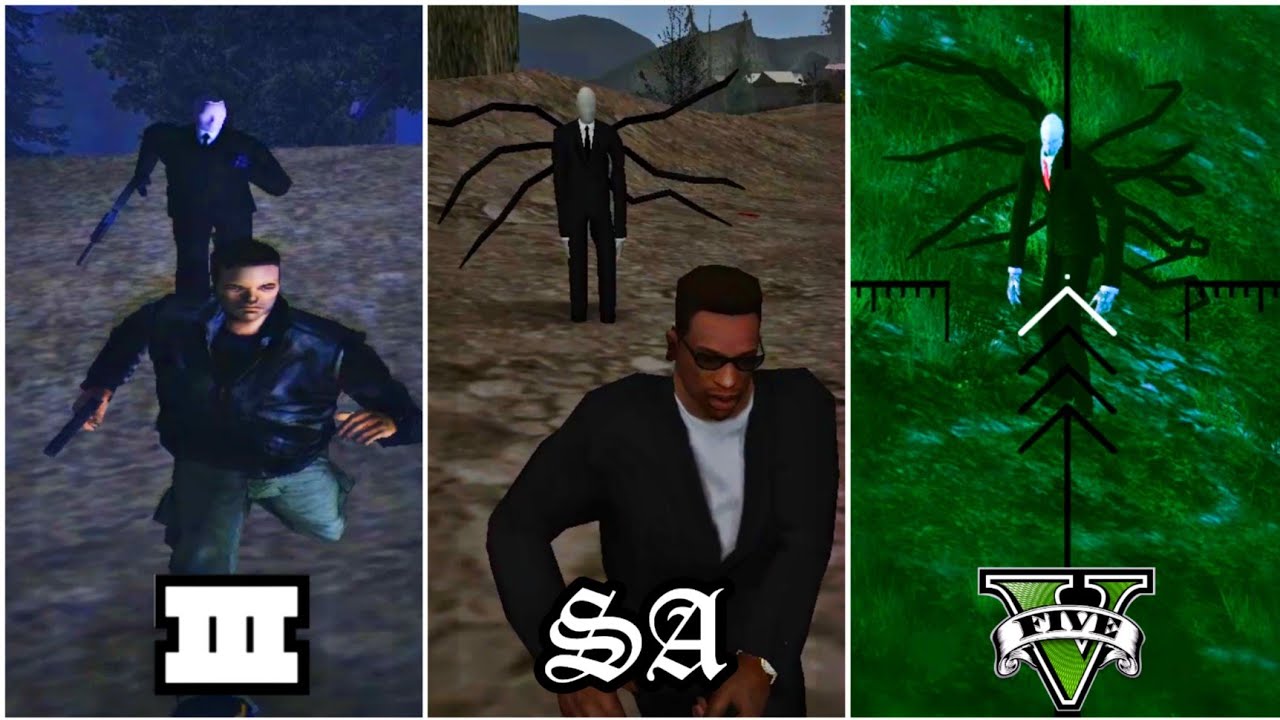 Finding Slenderman in GTA Games | SLENDERMAN Myth Evolution