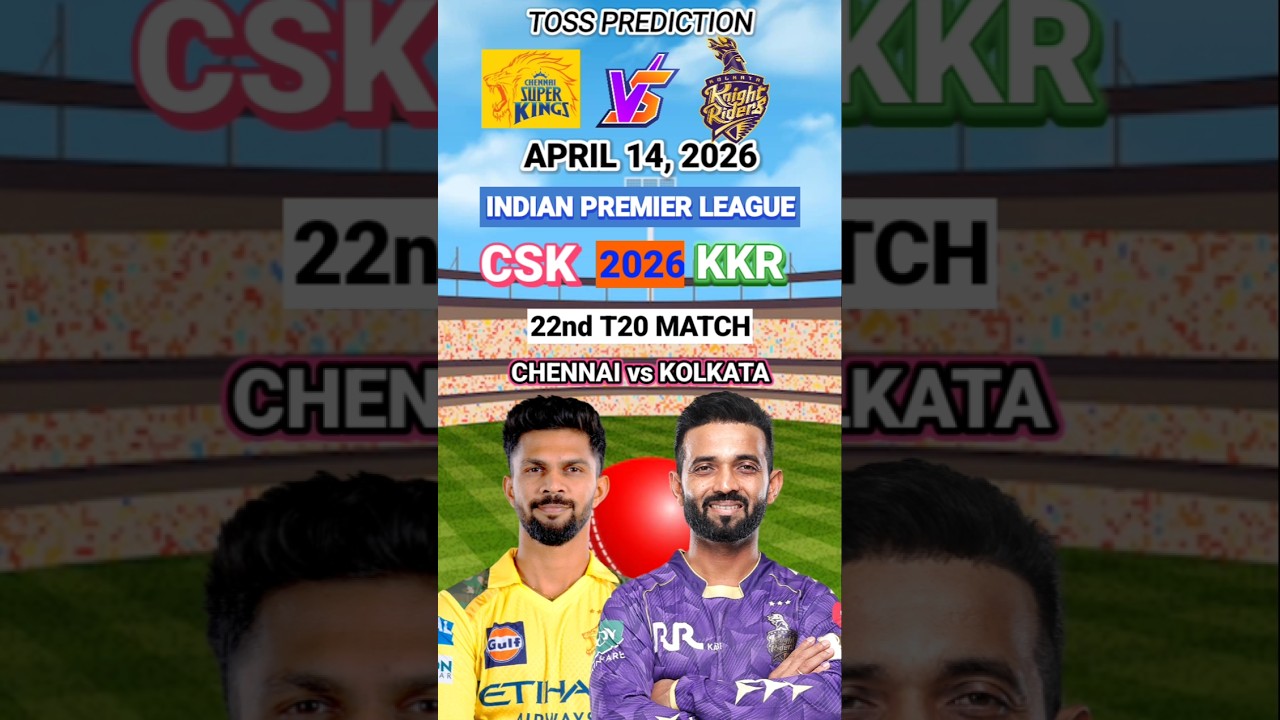 Chennai vs Kolkata Today Toss Prediction | Who will win Today IPL Toss ? #ipl #tossprediction #today