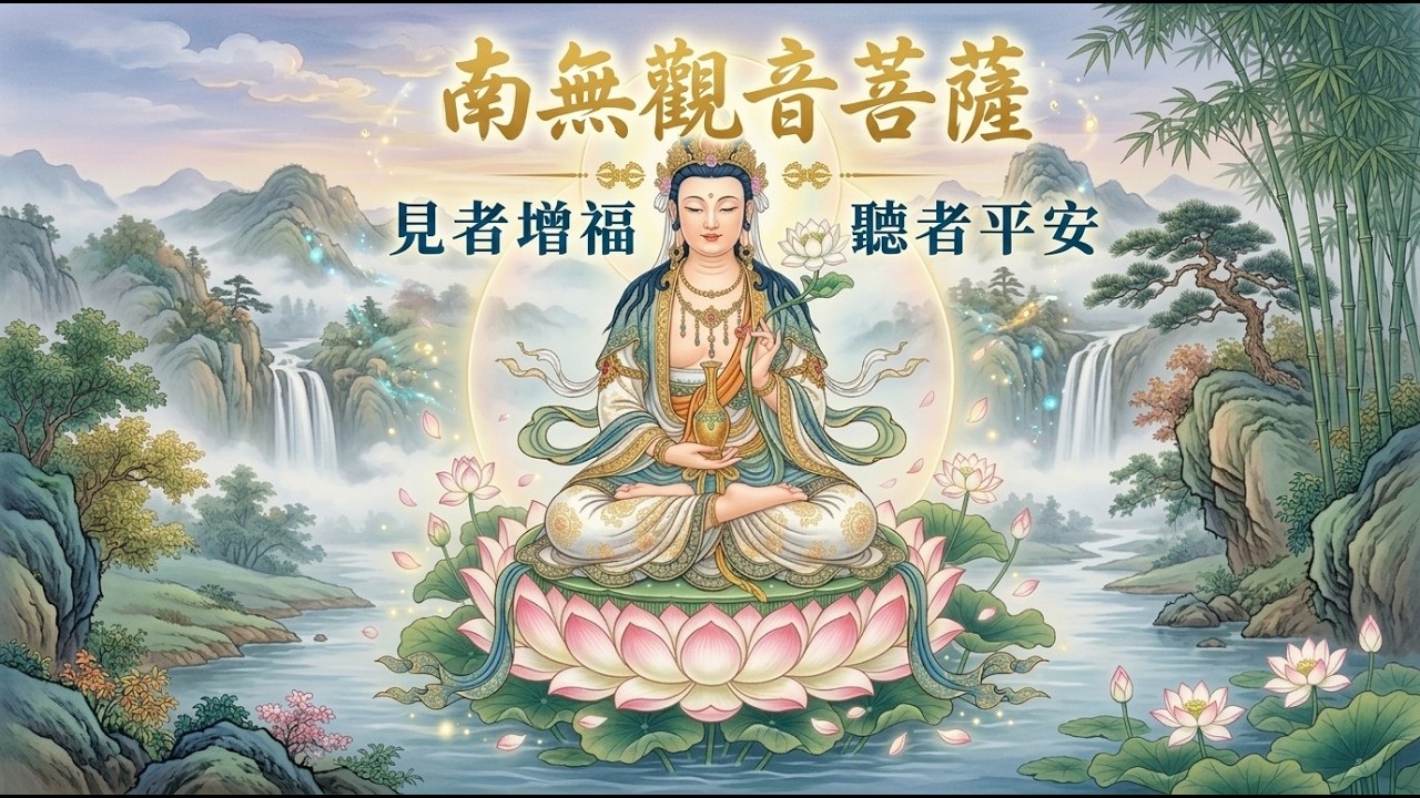 南無觀音菩薩聖號｜誦唱版｜30分鐘清淨心靈｜安神助眠｜淨化磁場｜消災祈福