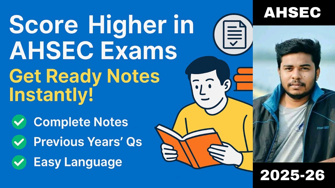 AHSEC Class 11 & 12 Notes | Accountancy, Business Studies, Economics, Finance | Score Higher Marks