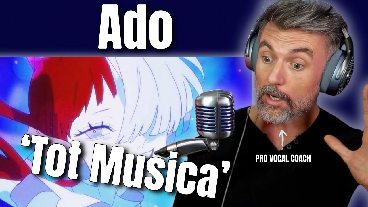 Реакция преподавателя вокала на песню Ado-'Tot Musica' (UTA из фильма «One Piece: Red»)