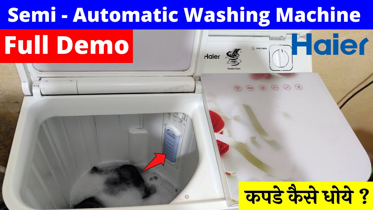 Haier Washing Machine Demo ⚡️ Haier Semiautomatic Washing Machine Demo @Dealfixkaro