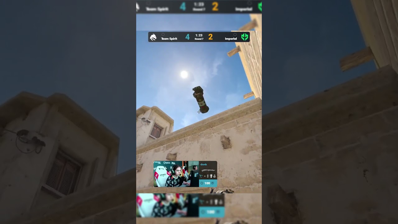 donk INSANE 4K vs. Imperial 🔥 | PGL Major #shorts #cs2