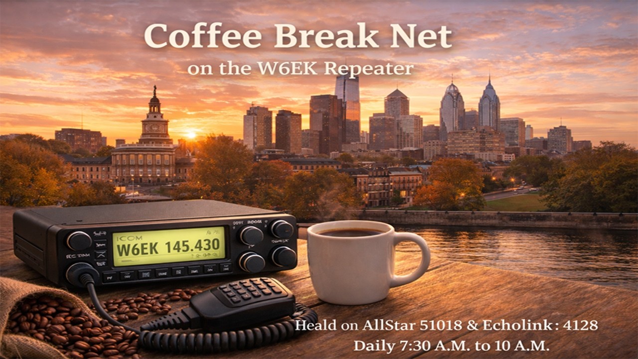 W6EK Coffee Break Net! - 17th March 2026