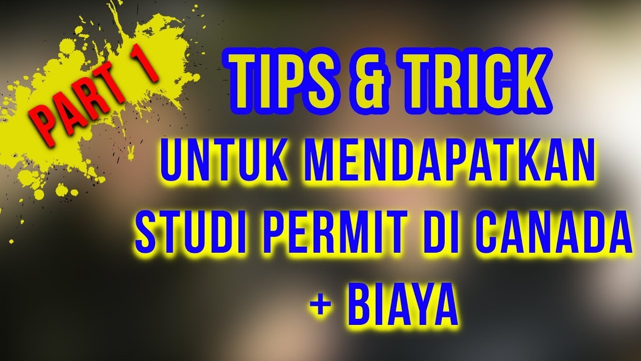 PART 1 || BIAYA YG HARUS DISIAPKAN UNTUK KULIAH DI KANADA (Reupload)