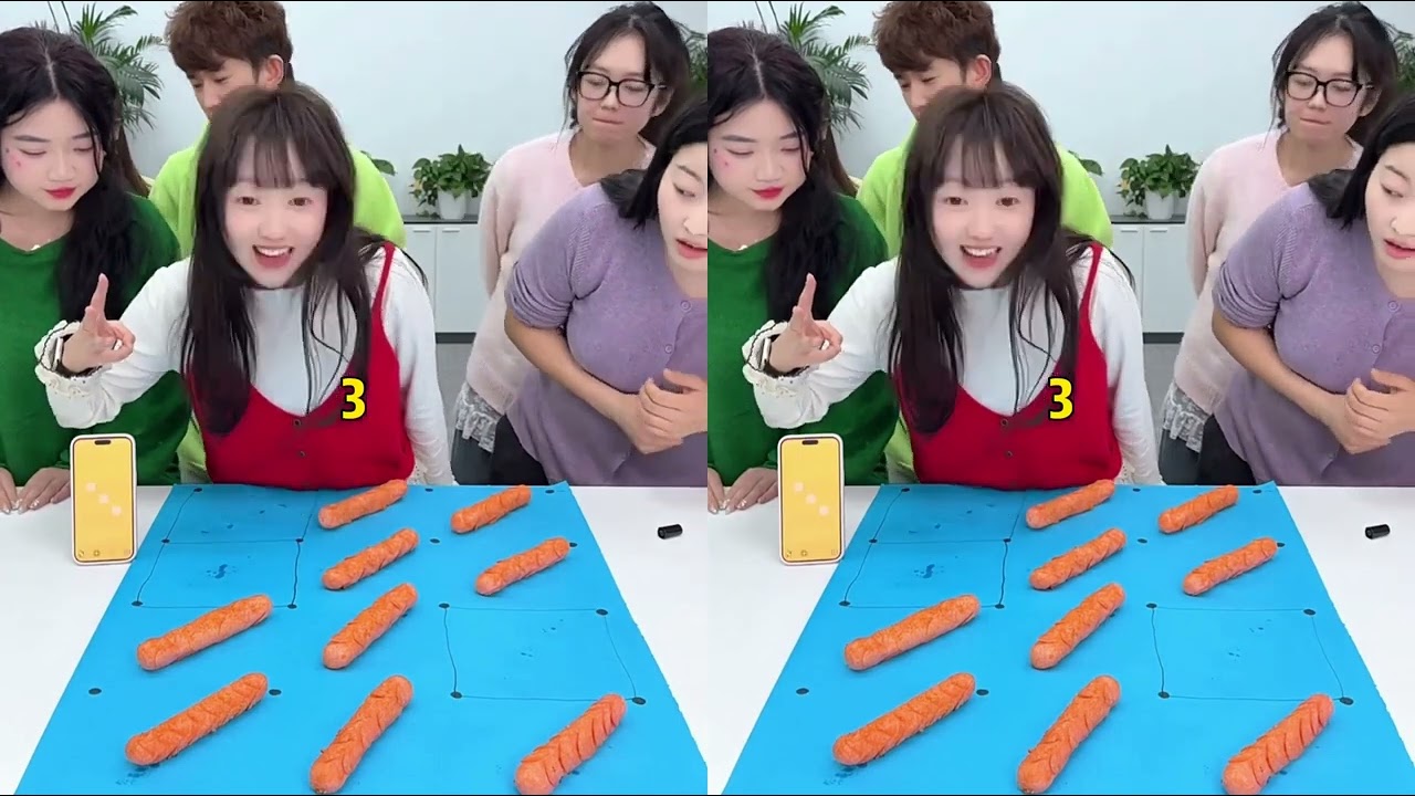 画格子吃美食！哈哈哈哈🤣🍰✏️ #搞笑 #办公室游戏