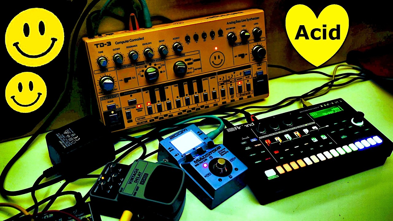 Acid Medley - Behringer TD-3 - Roland TR-6S - VD400 - Zoom MS-70CDR