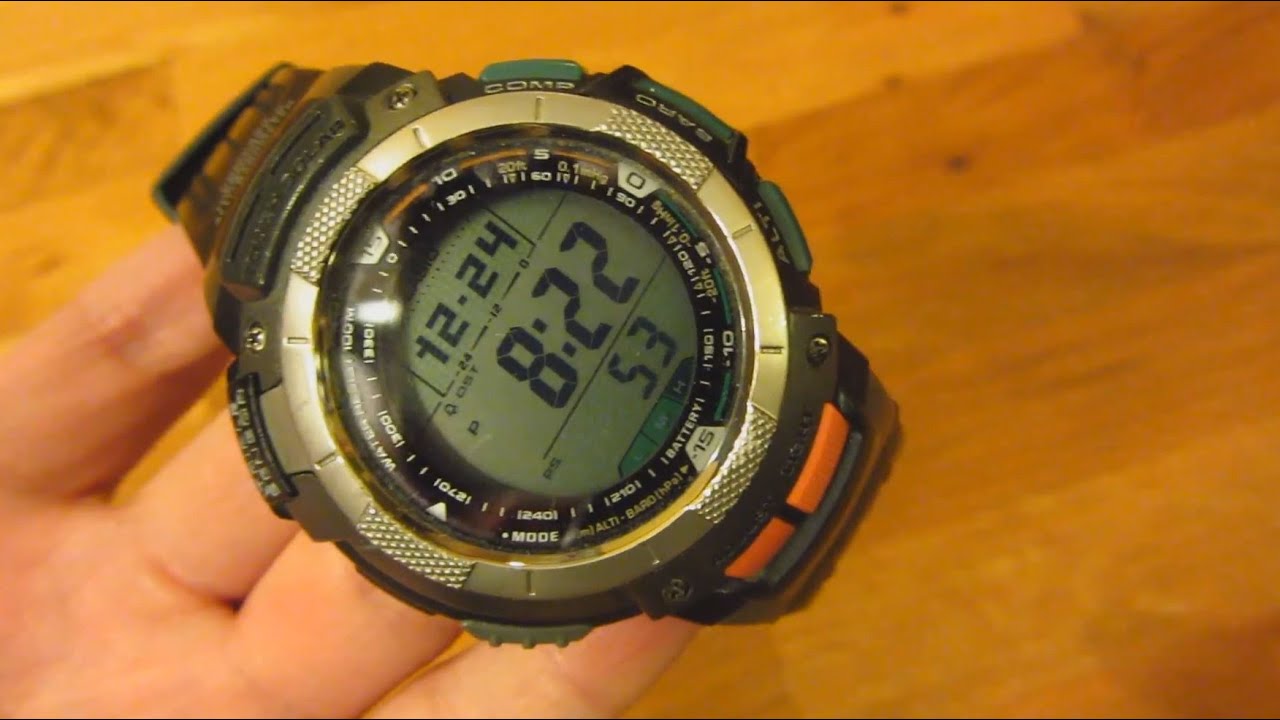 Часы Casio PathFinder Solar (7+ лет) Долговечность PAW Обзор Демонстрация