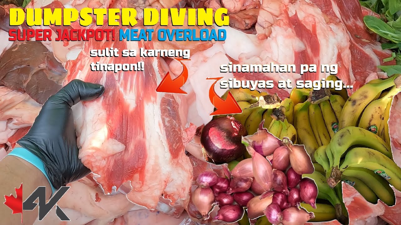 Dumpster Diving SUPER JACKPOT! MEAT OVERLOAD with extrang Sibuyas at Saging ang Harbat