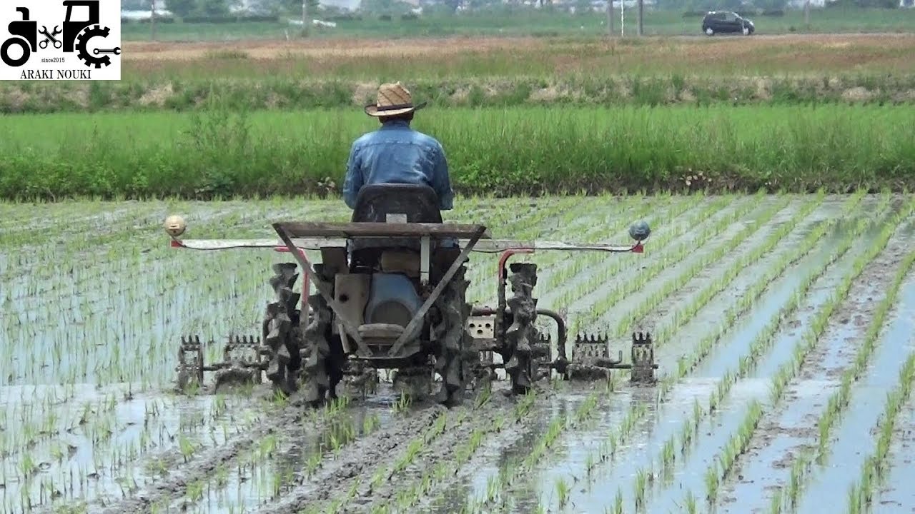 乗用除草機を取材させて貰いました。オーレック除草機　ヤンマー田植え機改造除草機編