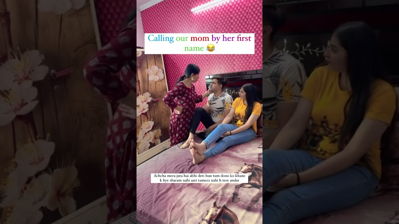 Calling our mom by her first name 😂😂 #momlife #ashortaday #tranding #comedy #ytshorts #shorts