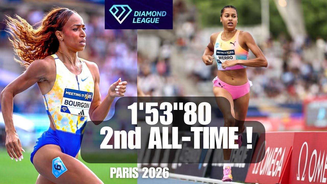 Audrey Werro 1:53.80 WORLD RECORD ATTEMPT! 800m Women Paris Diamond League 2026 🔥