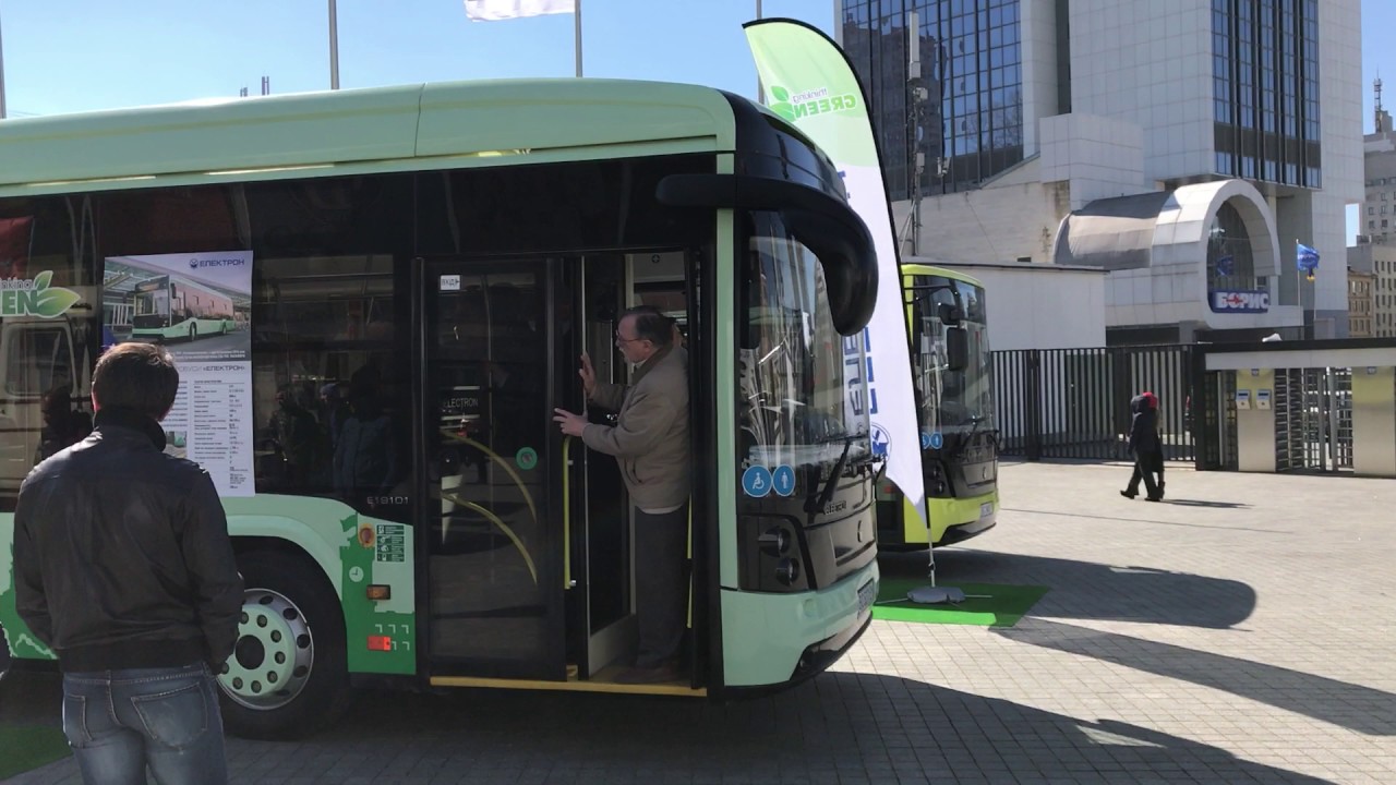 2017, Electron E 19 101, New model city bus at exhibition in the city of Kyiv, Ukraine