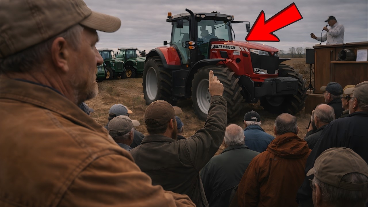 Massey Ferguson MF 9S — The Tractor That Ended 40 Years of Deere Loyalty at a Retirement Auction