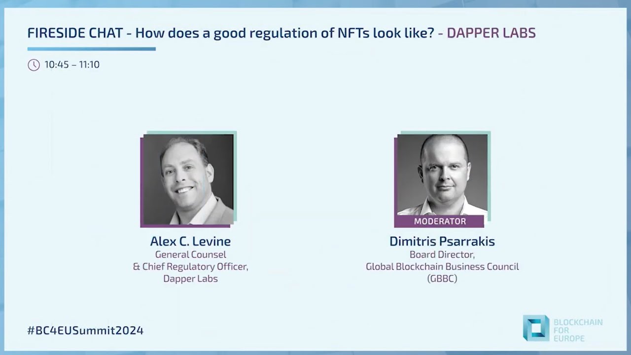 How does a good regulation of NFTs look like? - DAPPER LABS | BC4EU Summit 2024