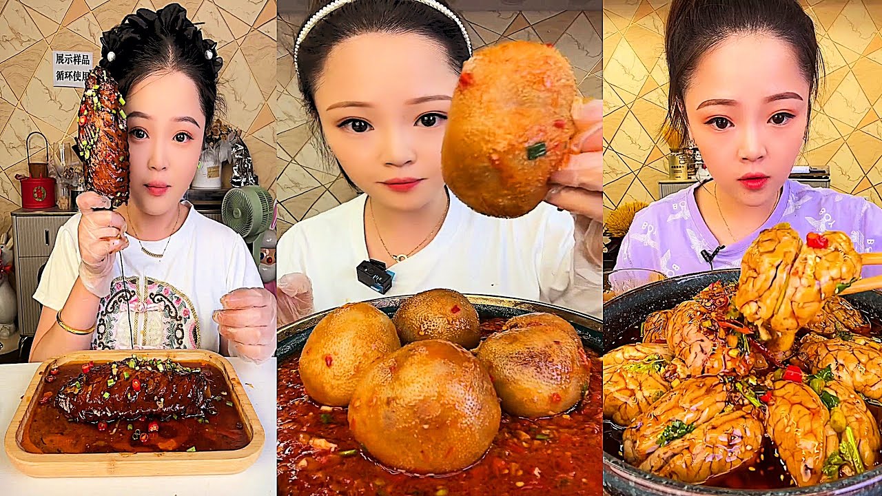 Real Mukbang :) spicy Pork Bellly Soothing Sounds While Enjoying Delicious 먹방 모음이 팅쇼 리얼 사운드 #769