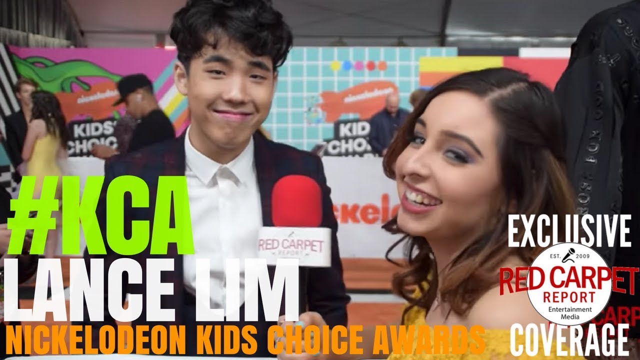 Lance Lim #SchoolofRock interviewed at 2018 Kid's Choice Awards Orange Carpet #KCA