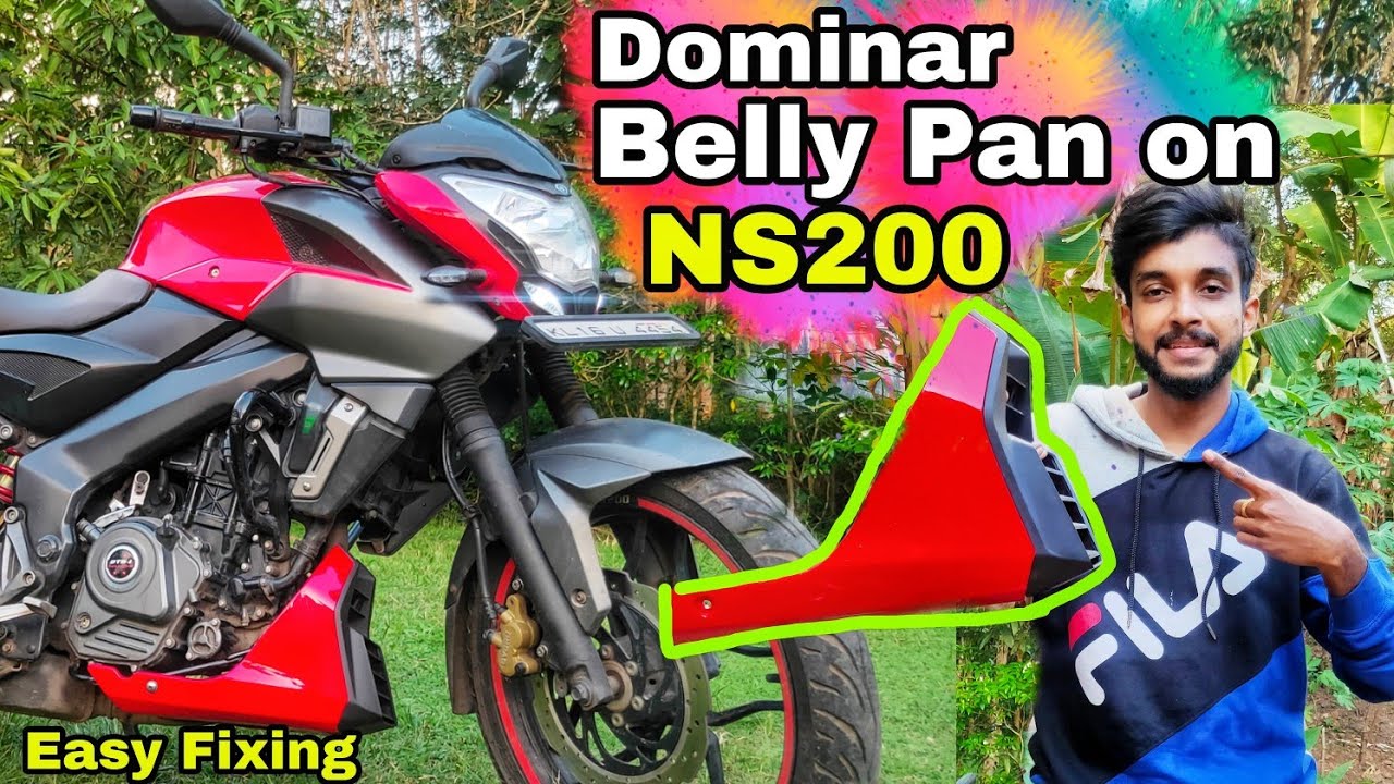 Dominar Bellypan on NS200 | Dominar Engine Guard setting In NS200 | Malayalam