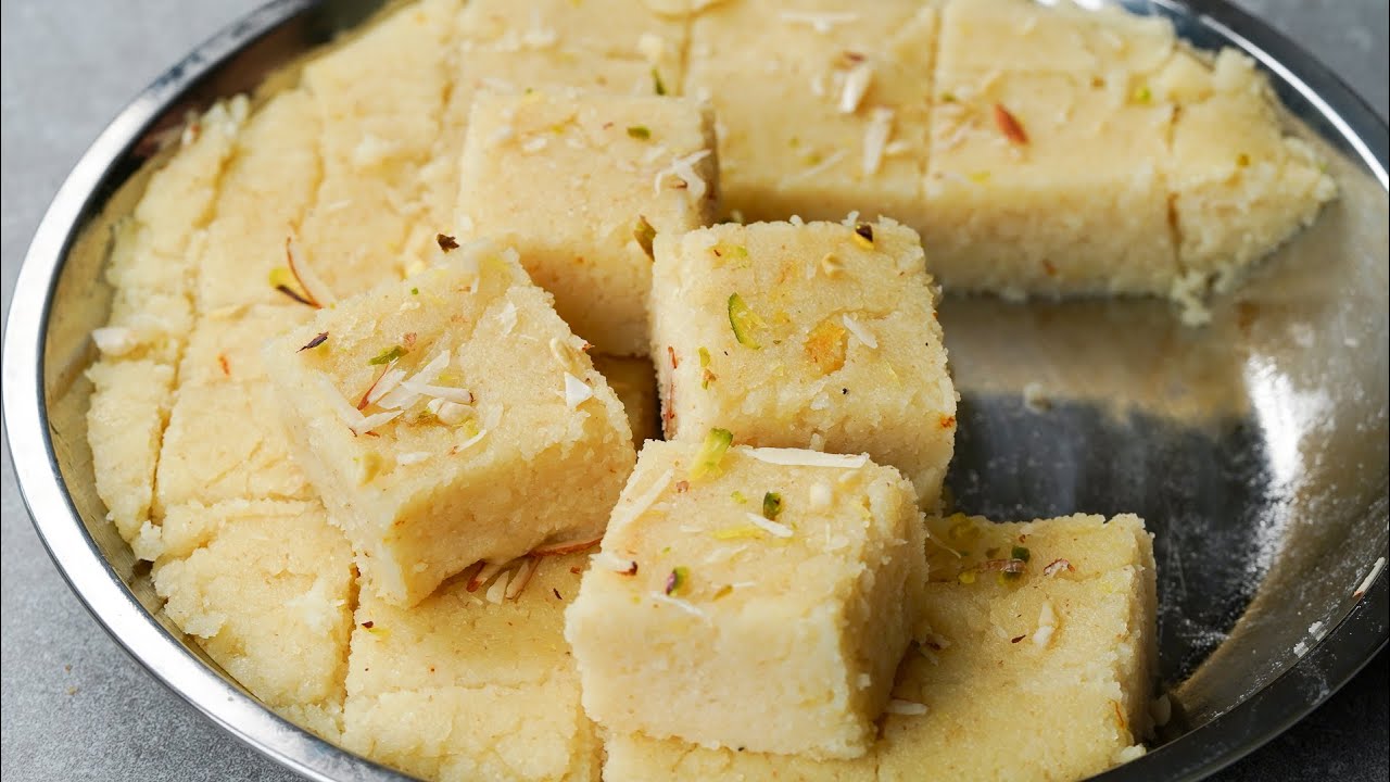 Halwai Style Homemade Suji Barfi Recipe | The Most Delicious Suji Barfi Recipe | Suji Sweet Barfi