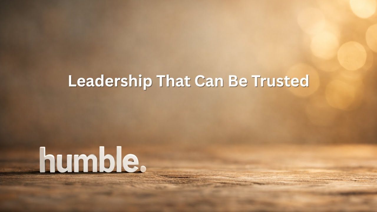 2.1.26 Humble: Leadership That Can Be Trusted