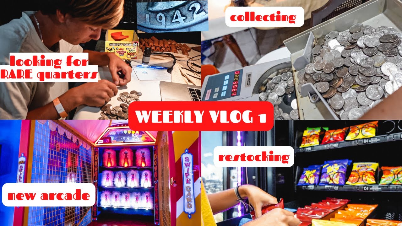 {WEEKLY VLOG 1} behind the scenes of our ARCADE BUSINESS: updates, paying owners, collecting, etc...