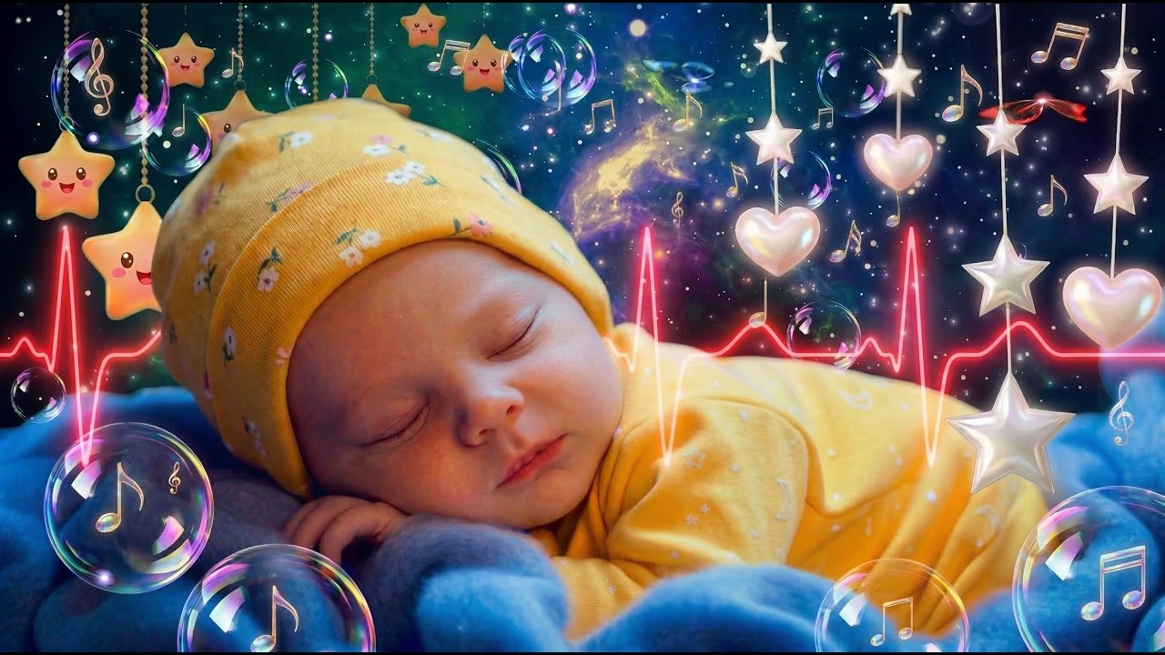 THE MOTHER’S TOUCH ✨ Gentle Mozart & Brahms Lullaby | Soft Hum & Heartbeat Magic 🌙