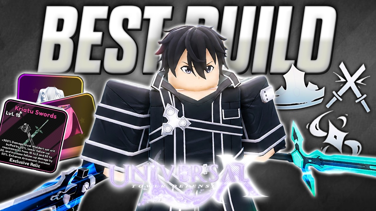 Best EXCLUSIVE RELIC Build For Kirito In Universal Tower Defense X!!