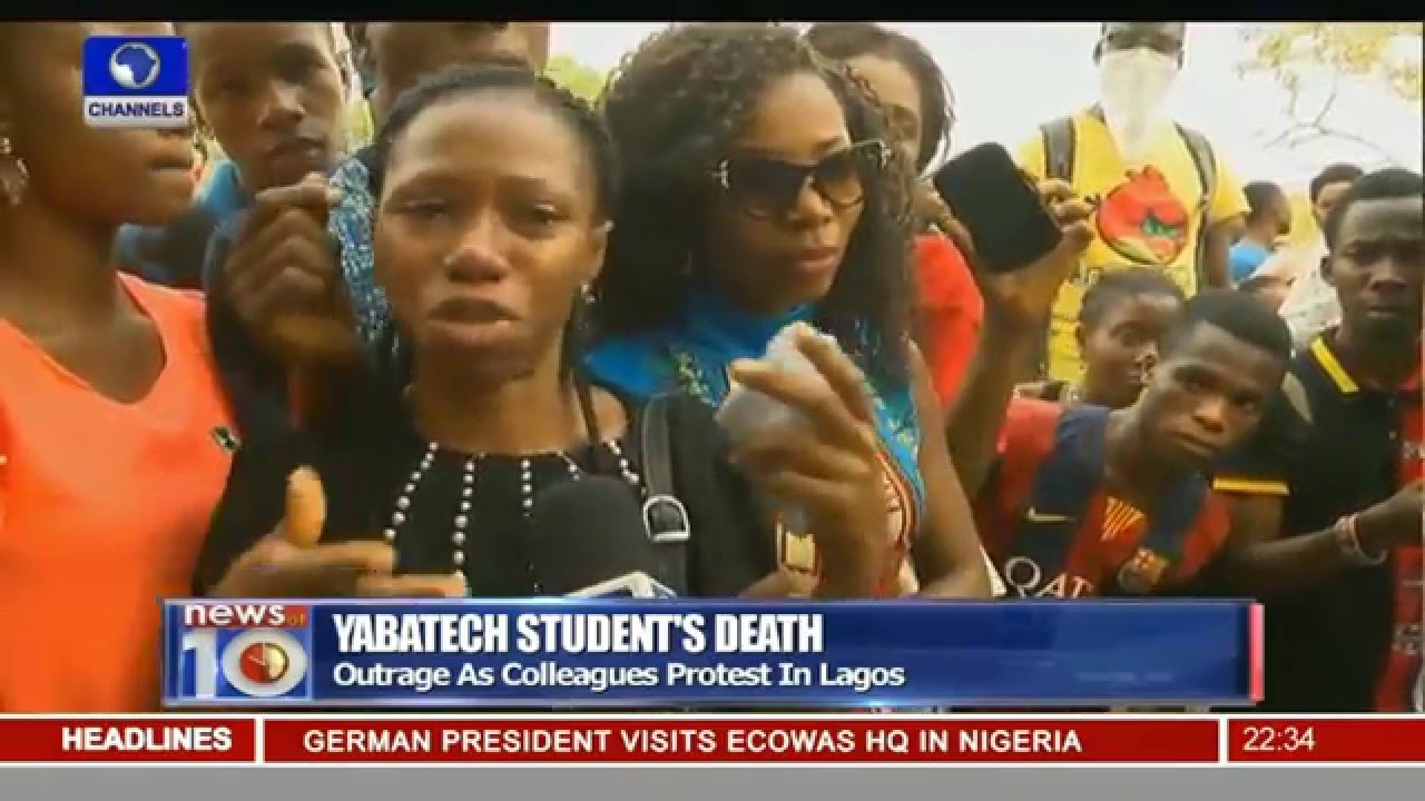 Yabatech Students Protest Death Of Colleague -- 10/02/16
