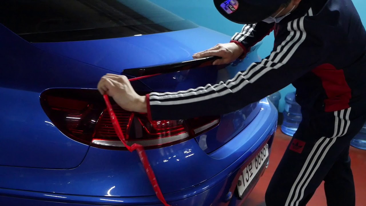 VW CC irmscher spoiler installation │폭스바겐 CC 이름셔 스포일러 장착하기